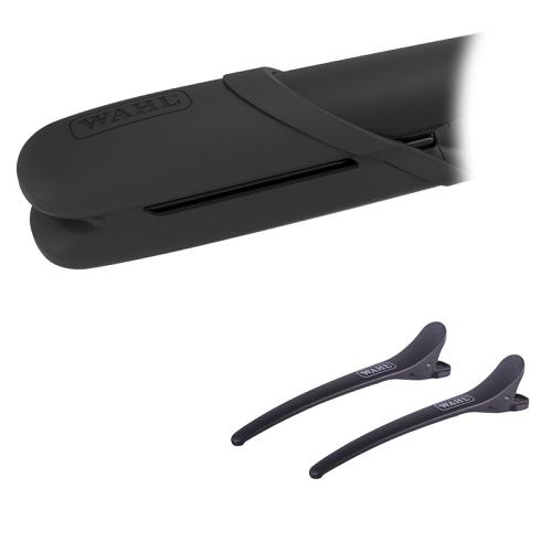 Silicone tip cap and 2 hair clips supplied with the Wahl Style Collection Styling Iron