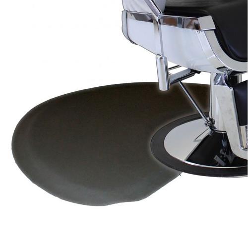 Detail of the Hair Tools Anti-Fatigue Mat under a barber chair base