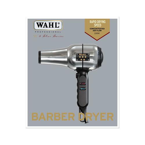 Packaging for the Wahl Barber Dryer.