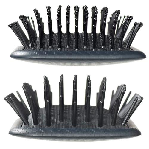 Kent Salon's Large Paddle Brush is available with either thin, ball-ended pins (KS05) or fat, rounded pins (KS07).