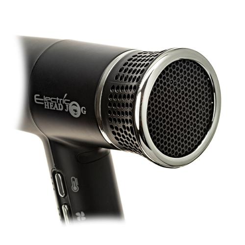 The Electric Head Jog Futaria hair dryer has a double filter that's easy to clean.