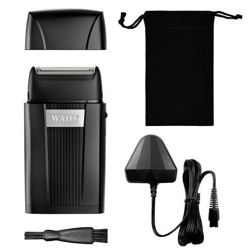 The Wahl Single Foil Shaver comes with its power lead, cleaning brush, foil guard and a carry pouch.