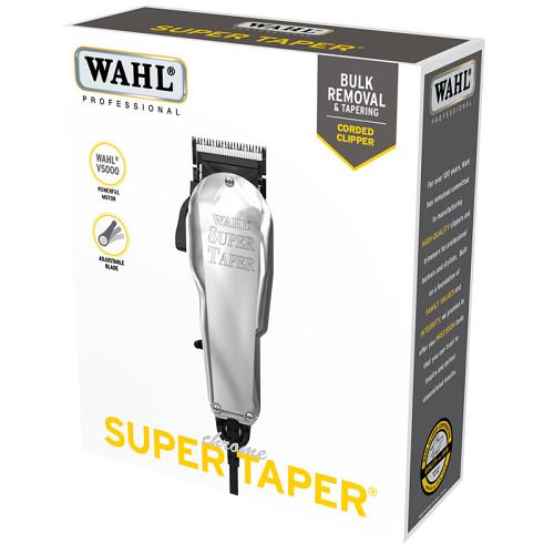 Packaging for the Wahl Chrome Super Taper