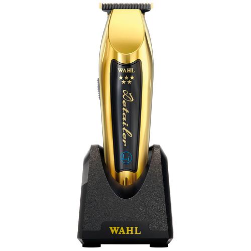 Wahl Cordless Detailer Li Gold on its charging stand
