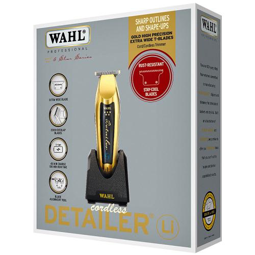 Packaging for the Wahl Cordless Detailer Li Gold