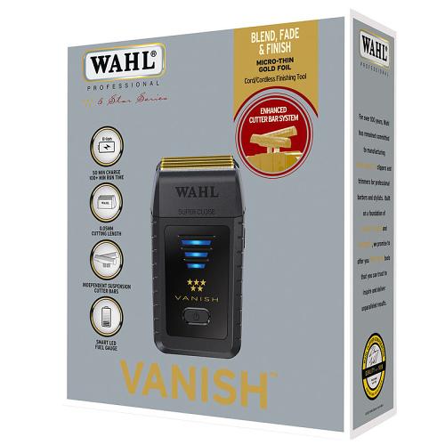 Packaging for the Wahl Vanish Shaver