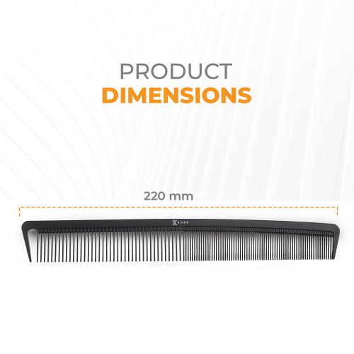 Kobe Carbon Long Cutting Comb Dimensions