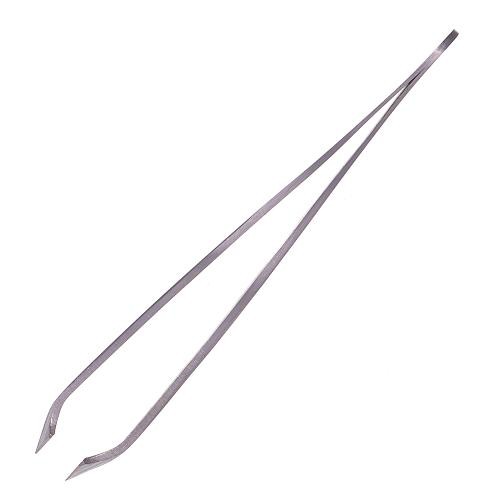 Kumi Angled-Tip Slanted Tweezers Shape From The Top View