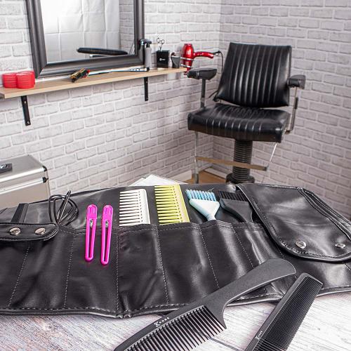 CoolBlades Black Tool Roll In The Salon