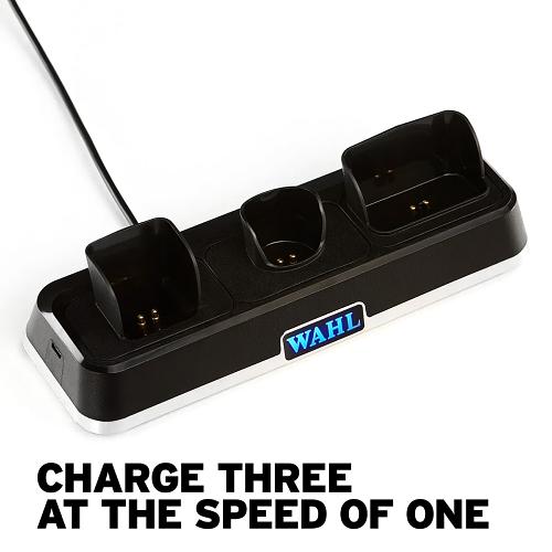 Wahl Professional Power Station charge 3 at the same speed as 1 simultaniously