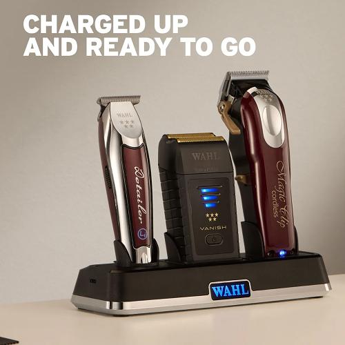 Wahl Professional Power Station with wahl vanish, detaier li, and magic clip cordless