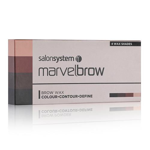 Salon System Marvelbrow Brow Wax Pro-Palette Packaging