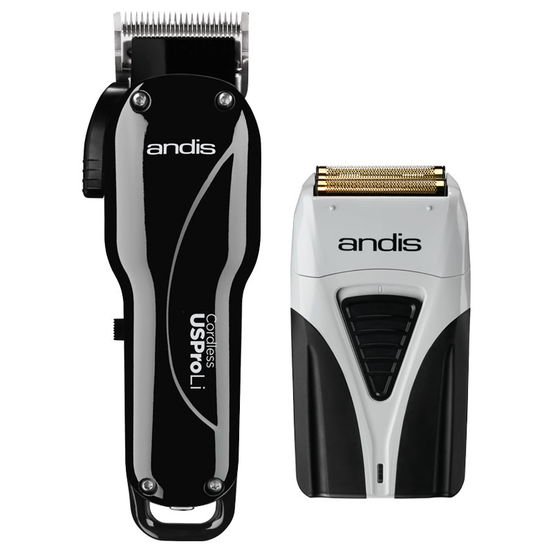 Andis Men's Electric Hair Clippers and Hair Trimmers Combo Set with BONUS FREE Andis Cool Care Plus Clipper Blade Cleaner Included - 2