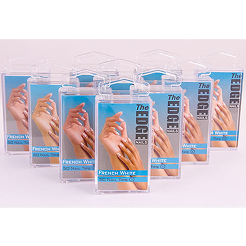 The EDGE Nails French White Nail Tips - All Sizes - CoolBlades Professional  Hair & Beauty Supplies & Salon Equipment Wholesalers