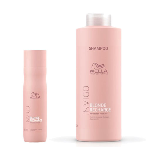 Wella Professionals Invigo Blonde Recharge Shampoo Coolblades Professional Hair And Beauty 