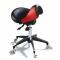 WBX Ascot Styling Stool: Black/Red