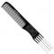 Head Jog 204 Metal Prong Comb (Black or Pink): Black