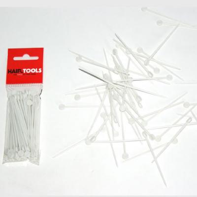 Hair Tools Deluxe White Plastic Roller Pins (x50)