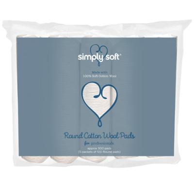 Simply Soft Round Cotton Wool Pads