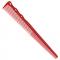 YS Park 254 Tapered Soft Flex Comb (187 mm): Red