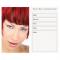 Agenda Hair Salon Colour Appointment Cards: Redhead
