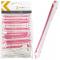 Kobe Bi-Coloured Perm Rods: 7 mm - Pink/White