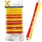 Kobe Bi-Coloured Perm Rods: 9 mm - Red/Yellow