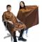 Hair Tools Unisex Two-Tone Gown: Chestnut