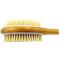 The Kumi Spa Dual-Head Scrubbing Brush has soft nylon bristles on one side and firm boar bristles on the other.