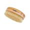 The Kent Handmade Satinwood Military-Style Brush has natural white bristles in either Soft (pictured) or Medium.