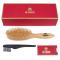 The Kent Handmade Satinwood Oval Brush comes in a luxury gift box with a hair brush cleaner.