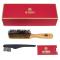The Kent Handmade Satinwood Narrow Brush comes in a luxury gift box with a hair brush cleaner.