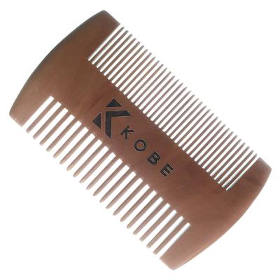 Kobe Pro Wood Double Sided Beard or Moustache Comb