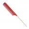 YS Park 102 Metal Tail Comb (220 mm): Red